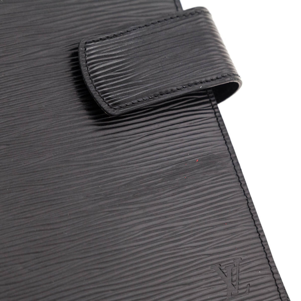 Louis Vuitton Black Epi Large Agenda Cover