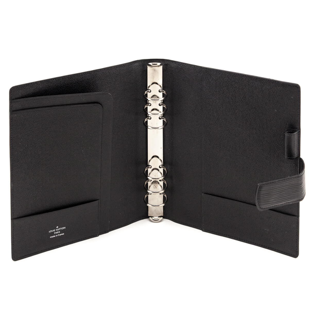 Louis Vuitton Black Epi Large Agenda Cover