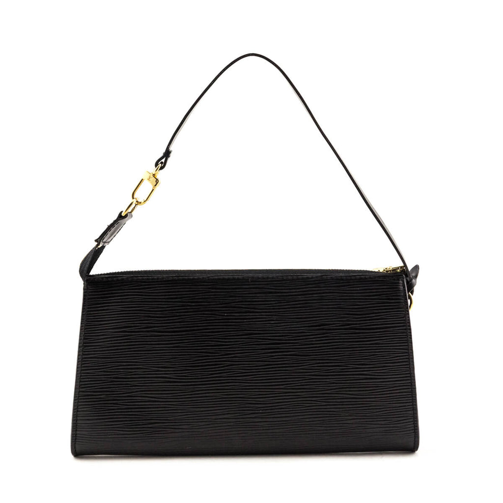 Louis Vuitton Black Epi Vintage Pochette Accessoires 24 Bag