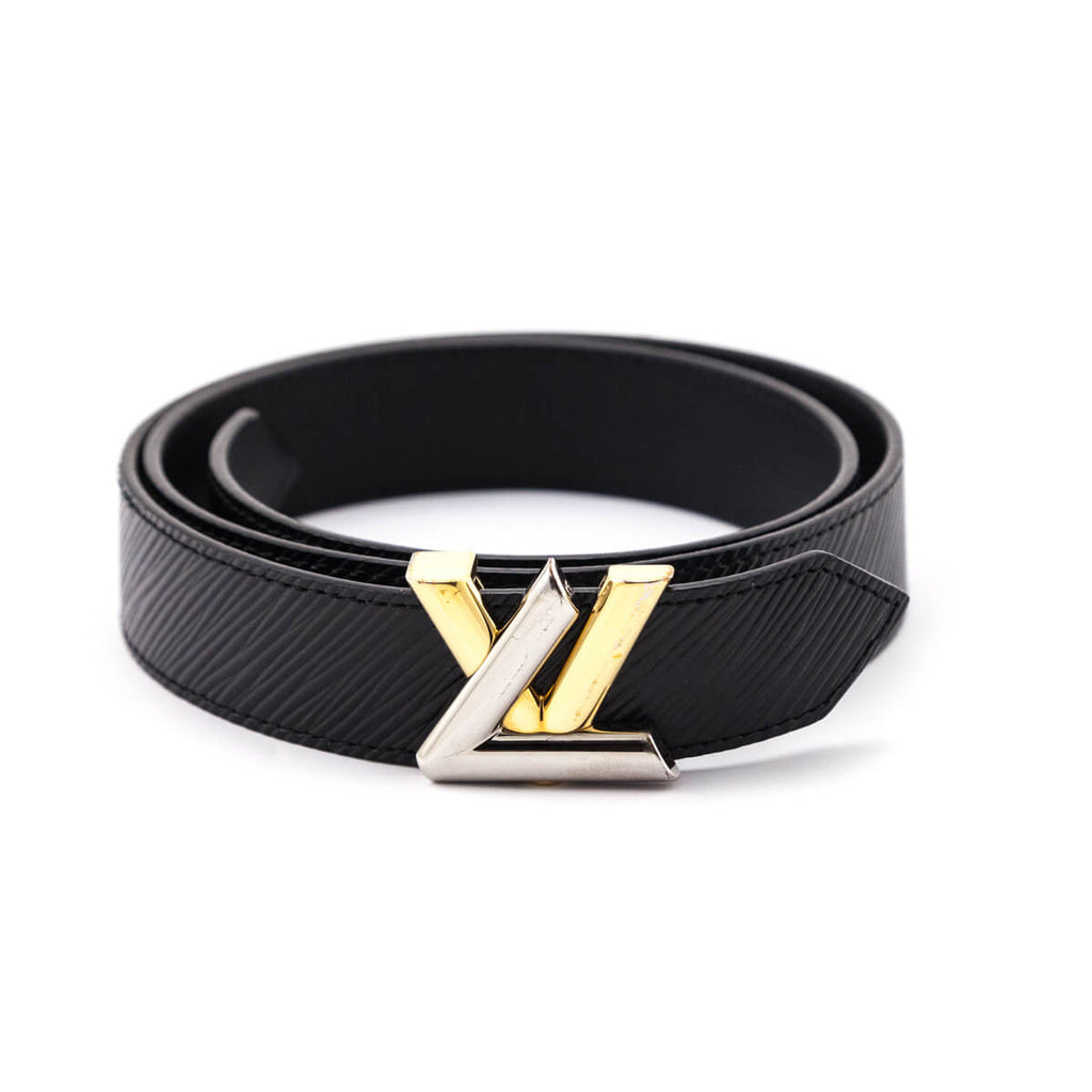 Louis Vuitton Black Epi Twist Belt Size S