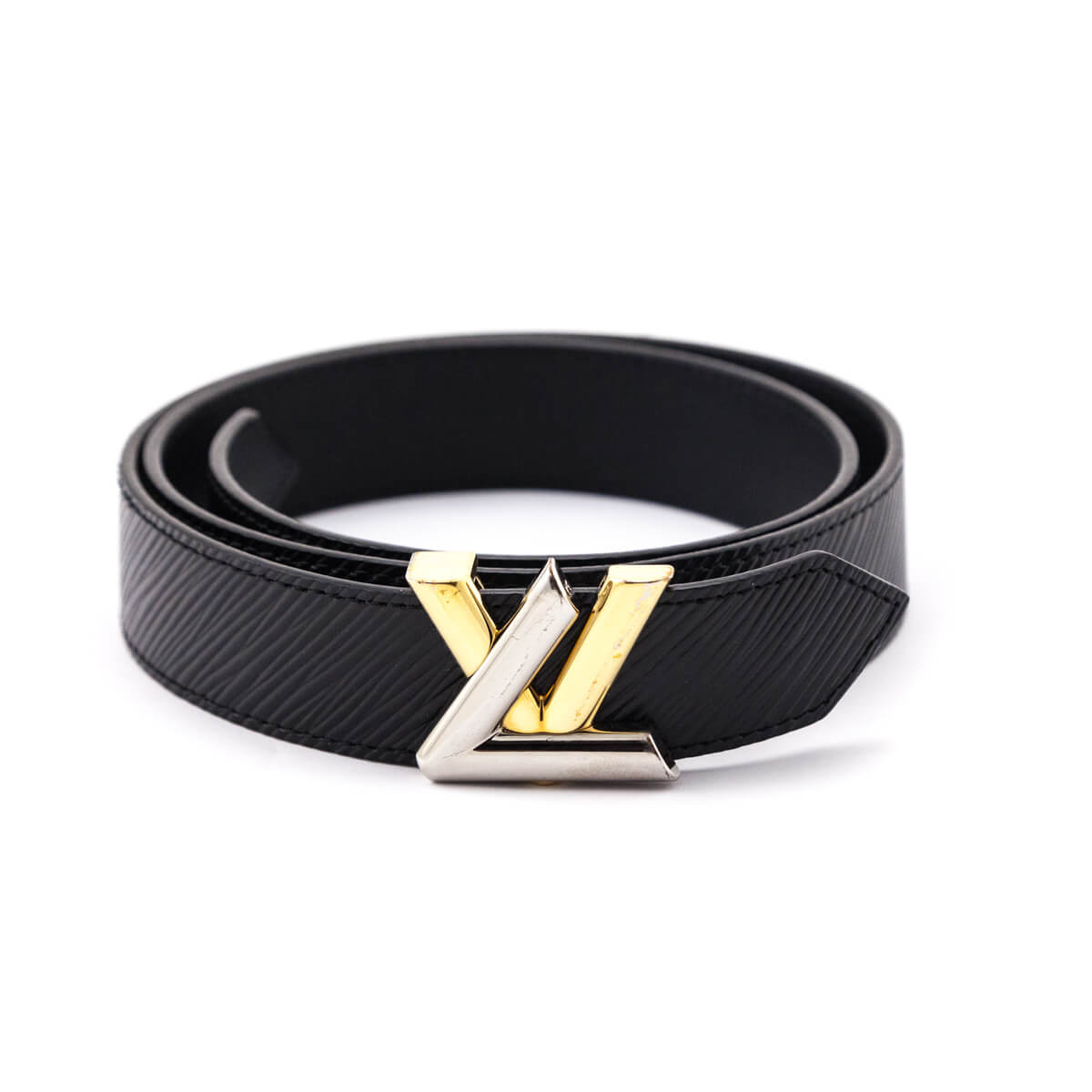 Louis Vuitton Black Epi Twist Belt Size S