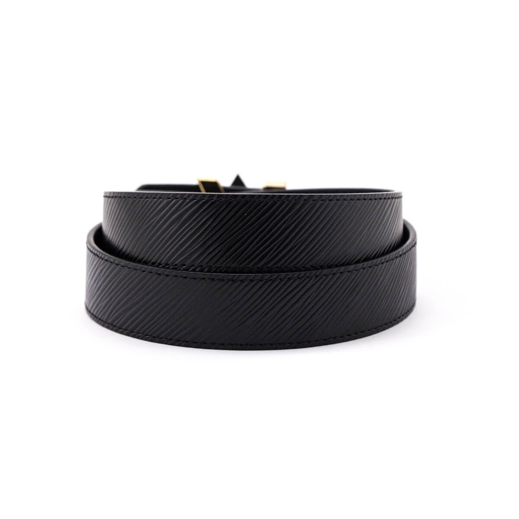 Louis Vuitton Black Epi Twist Belt Size S