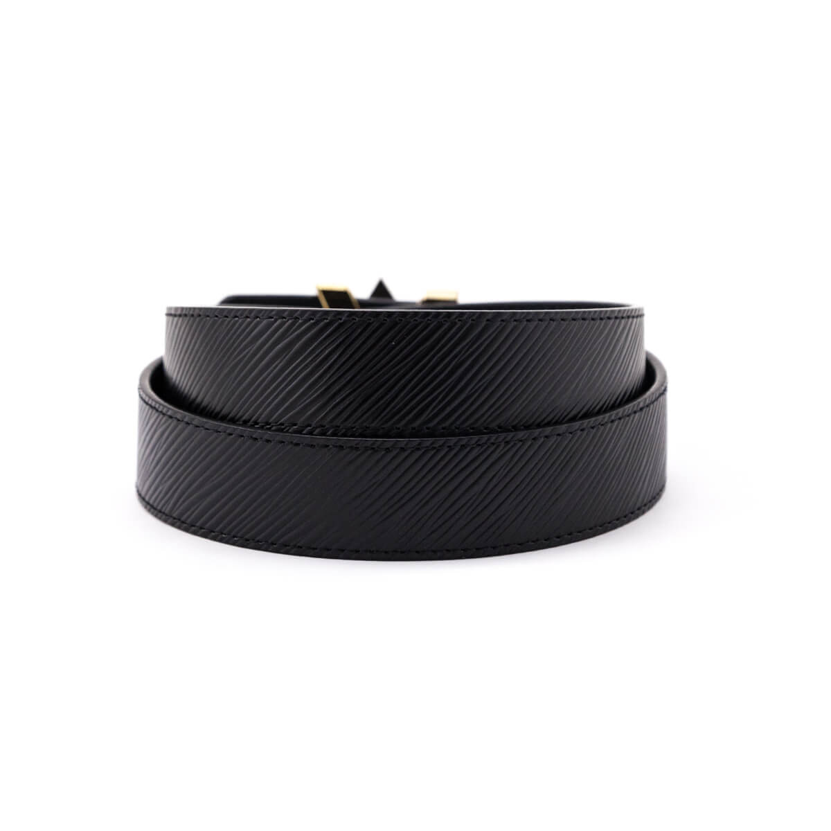 Louis Vuitton Black Epi Twist Belt Size S