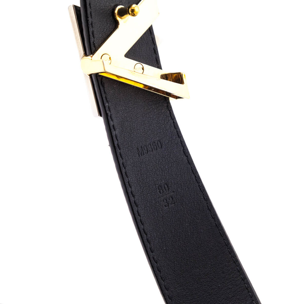 Louis Vuitton Black Epi Twist Belt Size S