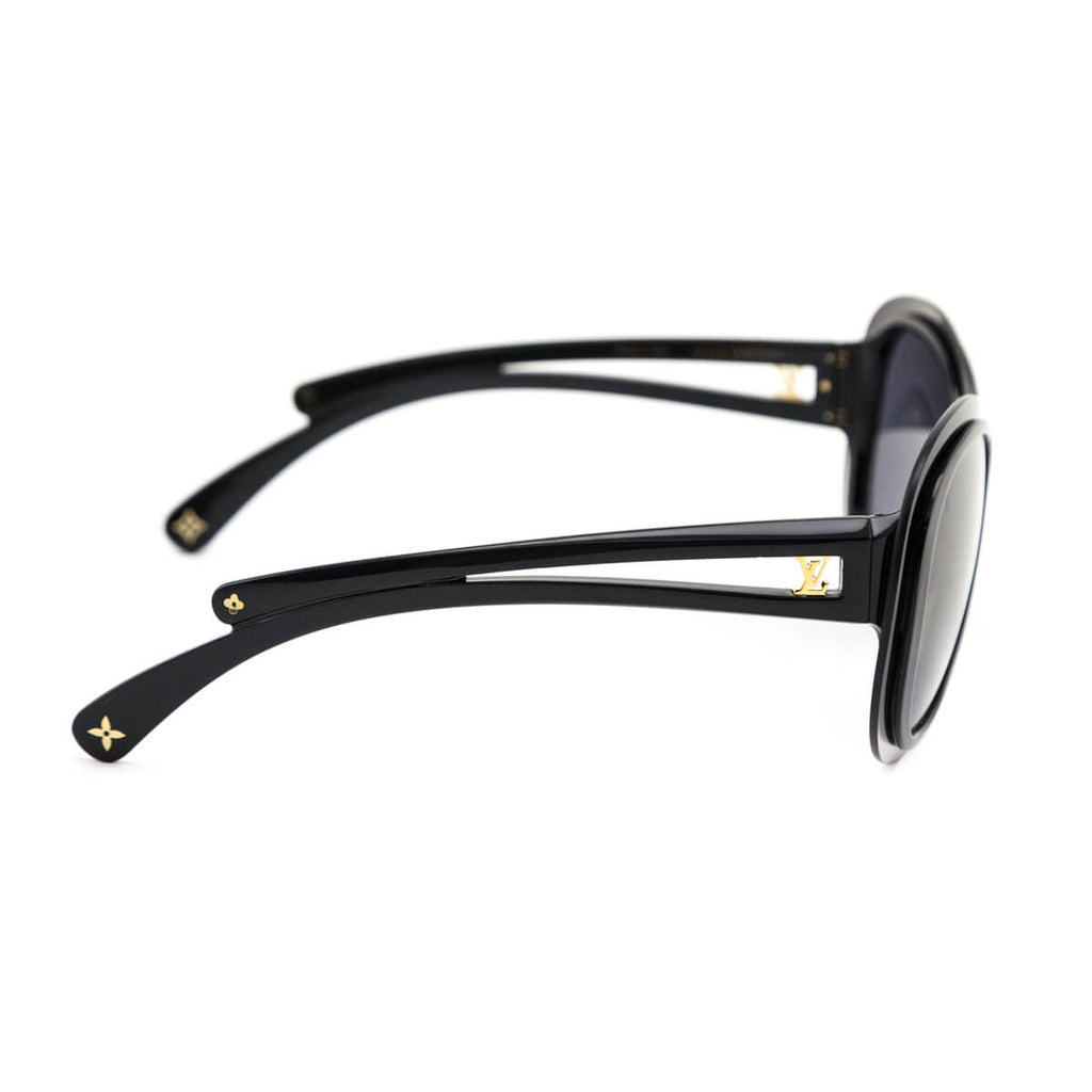Louis Vuitton Black Flore Oversized Sunglasses