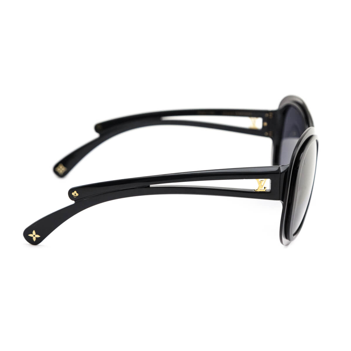 Louis Vuitton Black Flore Oversized Sunglasses
