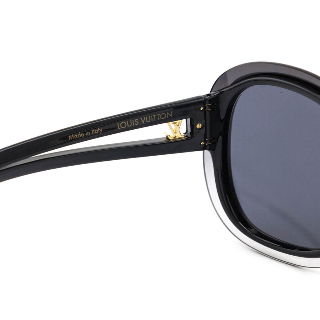 Louis Vuitton Black Flore Oversized Sunglasses