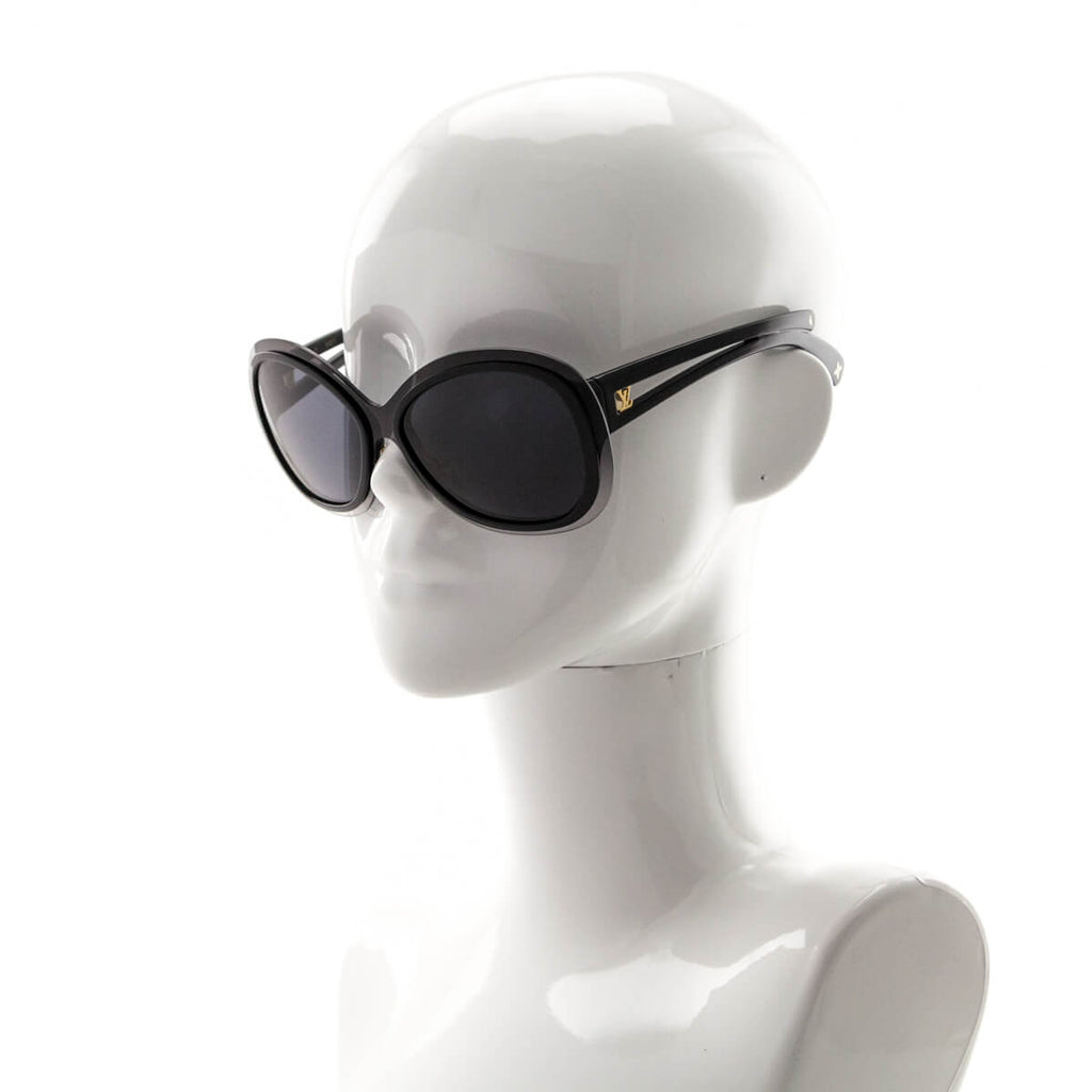 Louis Vuitton Black Flore Oversized Sunglasses