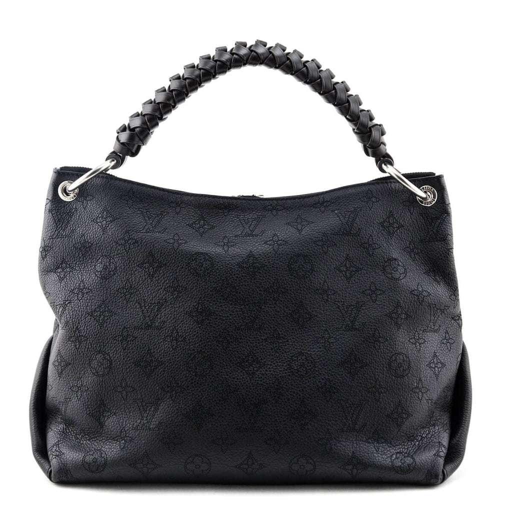 Louis Vuitton Black Mahina Beaubourg Hobo MM