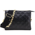 Louis Vuitton Black Monogram Embossed Lambskin Coussin PM