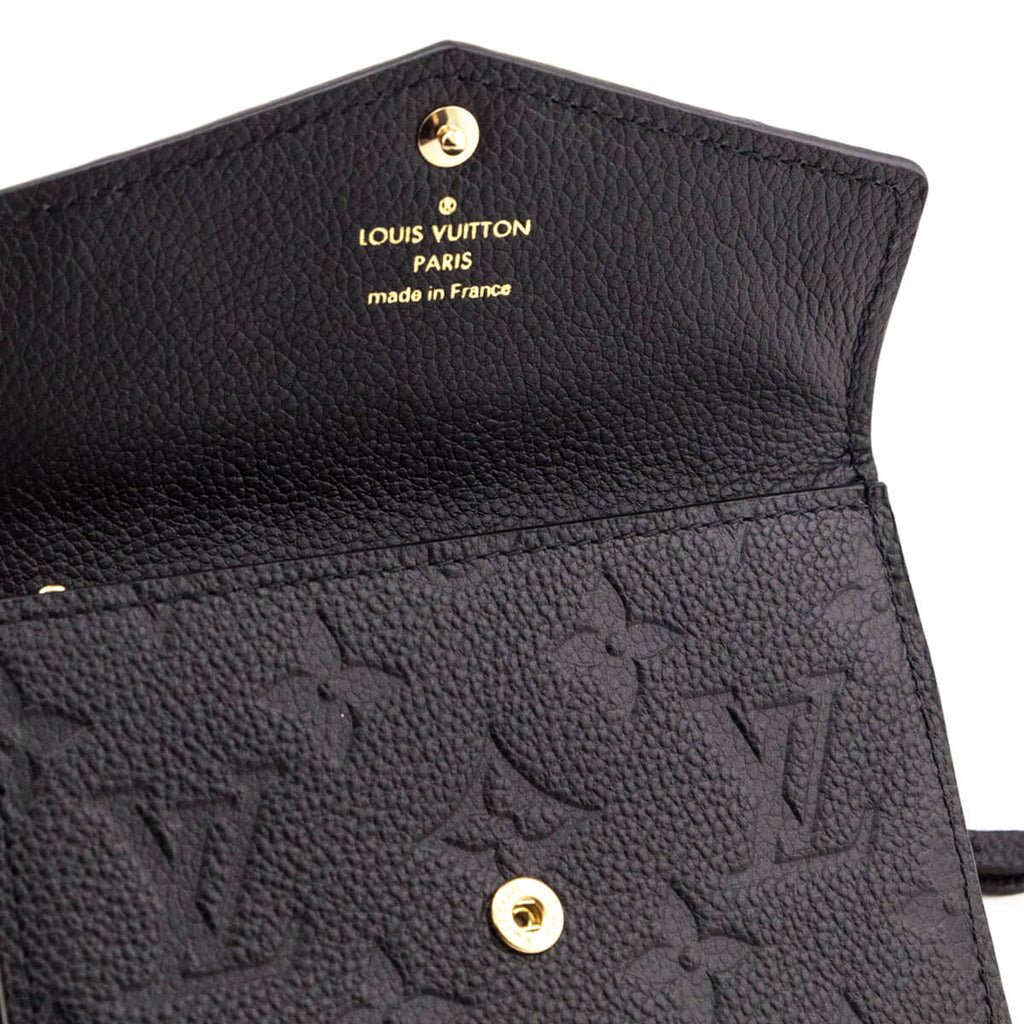 Louis Vuitton Black Monogram Empreinte Flap Key Pouch