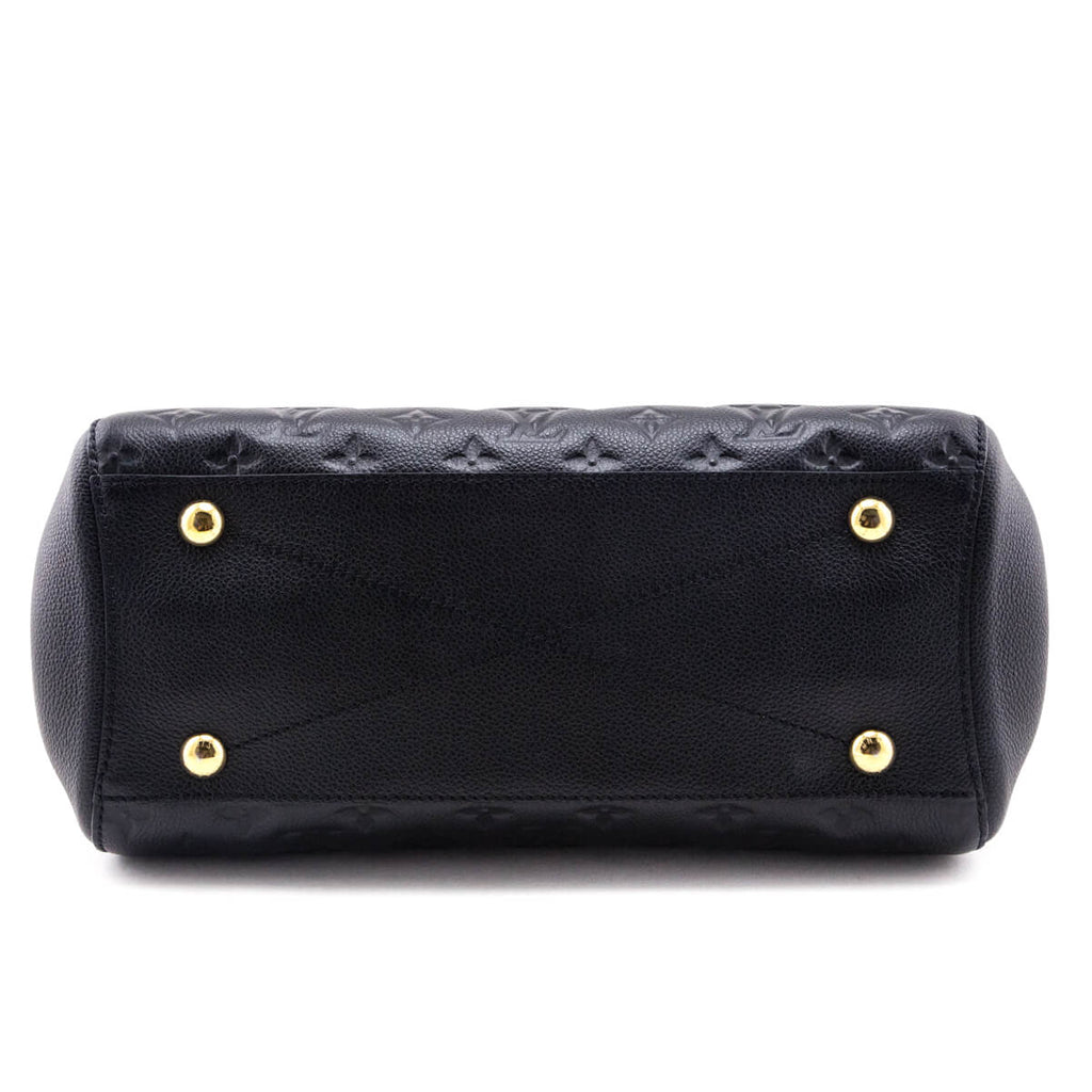 Louis Vuitton Black Monogram Empreinte Montaigne MM