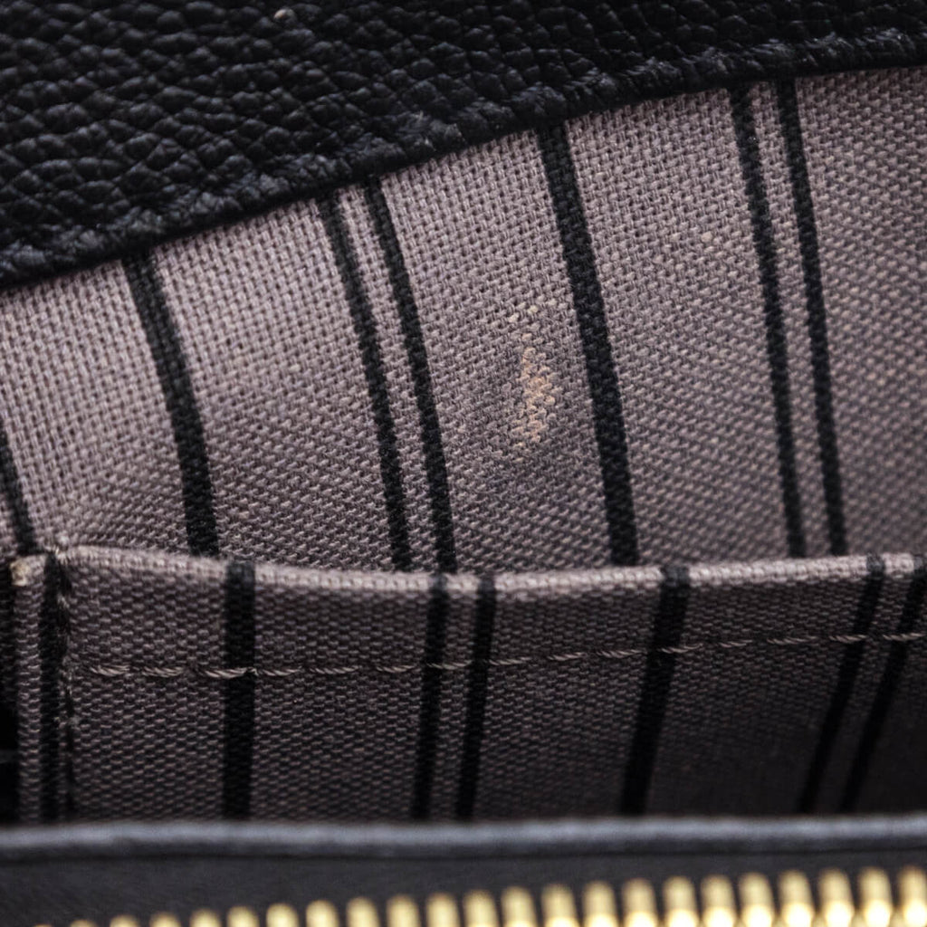 Louis Vuitton Black Monogram Empreinte Montaigne MM