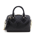 Louis Vuitton Black Monogram Empreinte Speedy Bandouliere 25