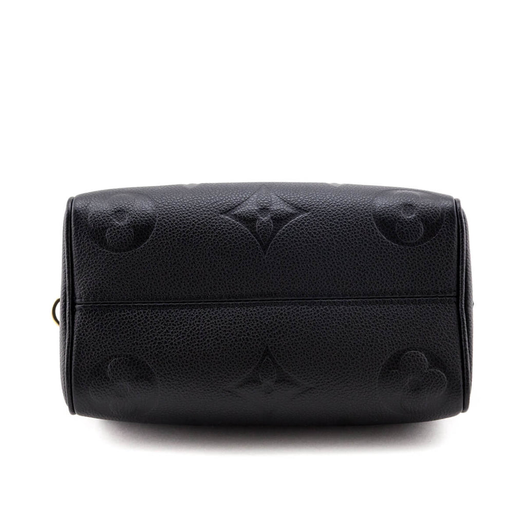 Louis Vuitton Black Monogram Empreinte Speedy Bandouliere 25