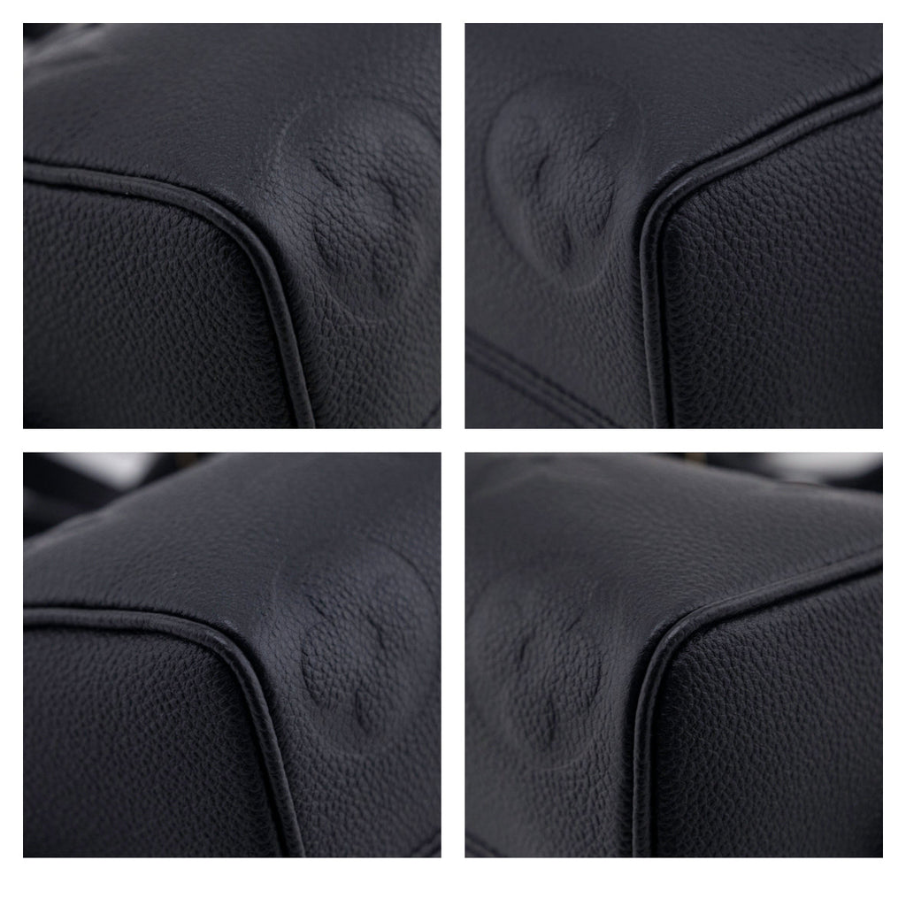 Louis Vuitton Black Monogram Empreinte Speedy Bandouliere 25