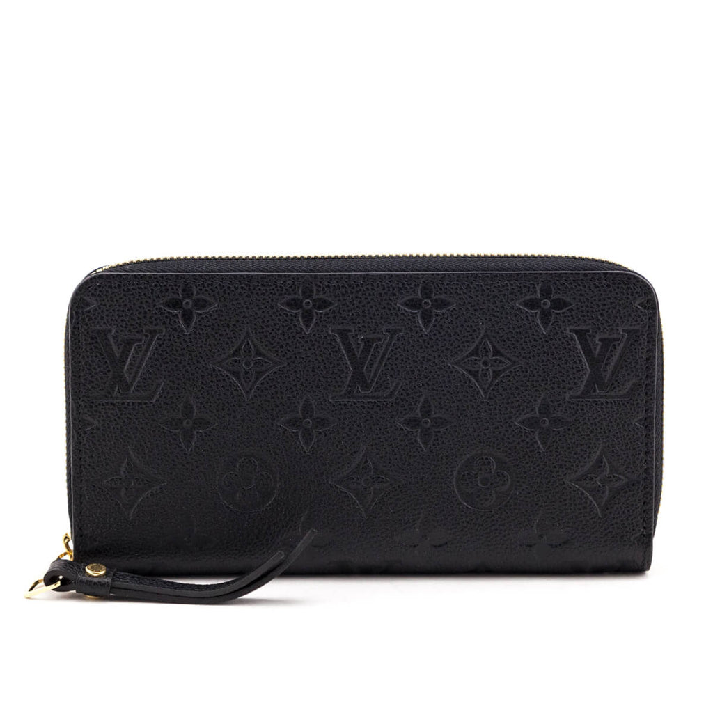 Louis Vuitton Black Monogram Empreinte Zippy Wallet NM