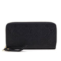 Louis Vuitton Black Monogram Empreinte Zippy Wallet NM