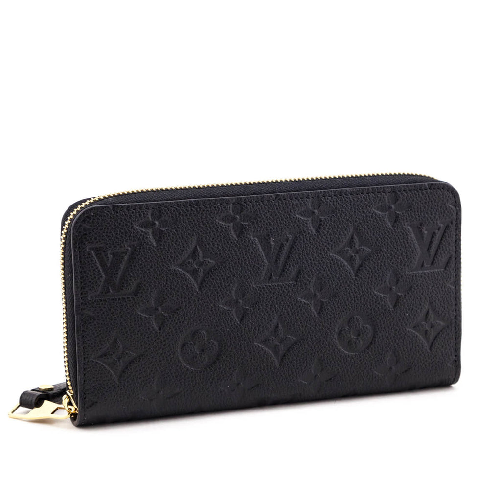 Louis Vuitton Black Monogram Empreinte Zippy Wallet NM