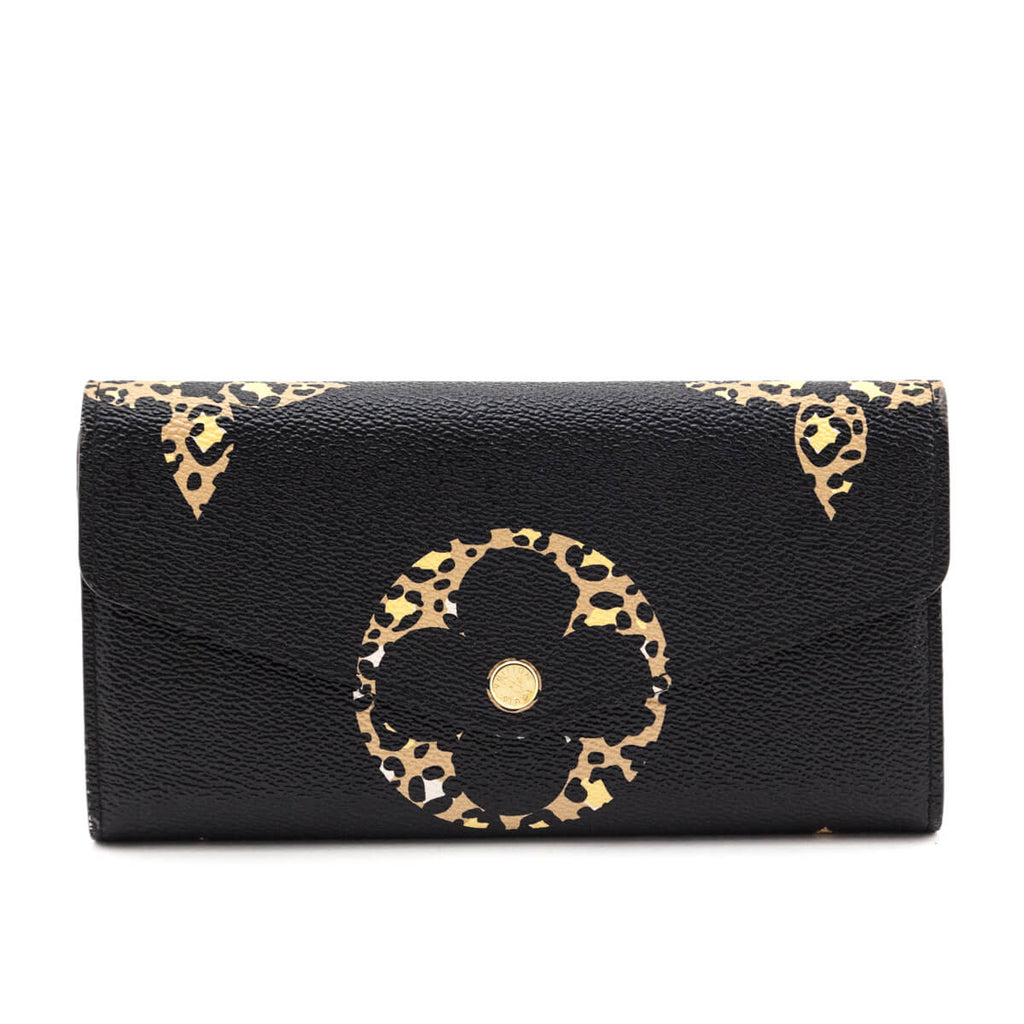 Louis Vuitton Black Monogram Giant Jungle Sarah Wallet NM
