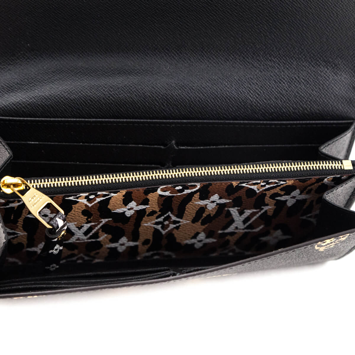 Louis Vuitton Black Monogram Giant Jungle Sarah Wallet NM