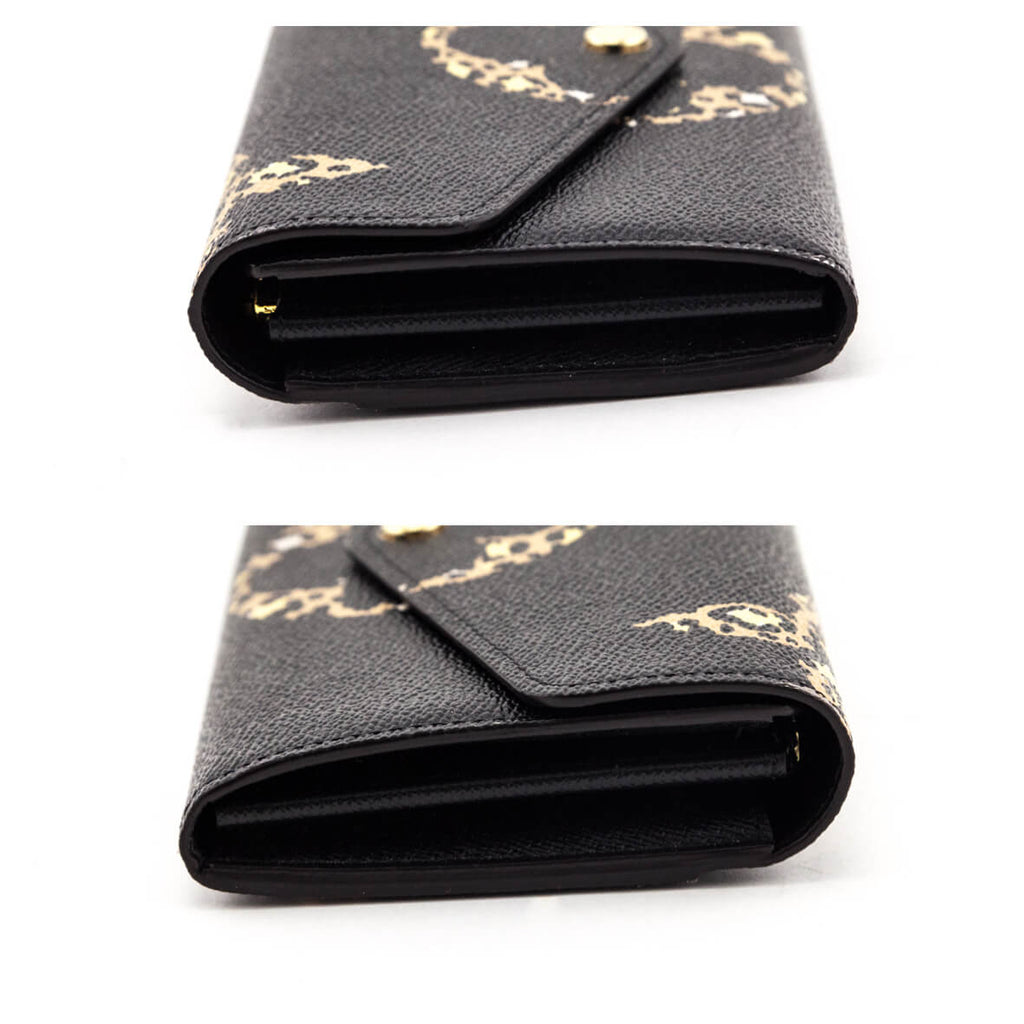 Louis Vuitton Black Monogram Giant Jungle Sarah Wallet NM