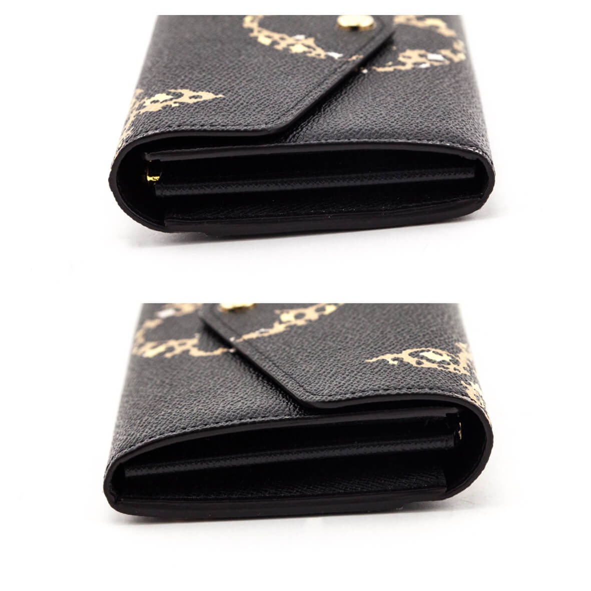 Louis Vuitton Black Monogram Giant Jungle Sarah Wallet NM