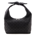 Louis Vuitton Black Monogram Mahina Why Knot MM