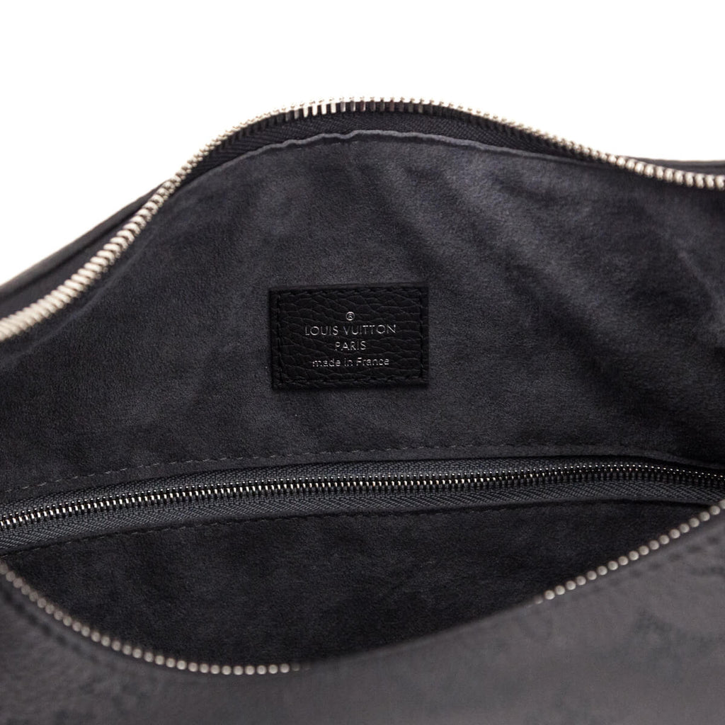 Louis Vuitton Black Monogram Mahina Why Knot MM