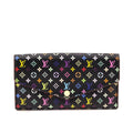Louis Vuitton Black Monogram Multicolore Sarah Wallet NM