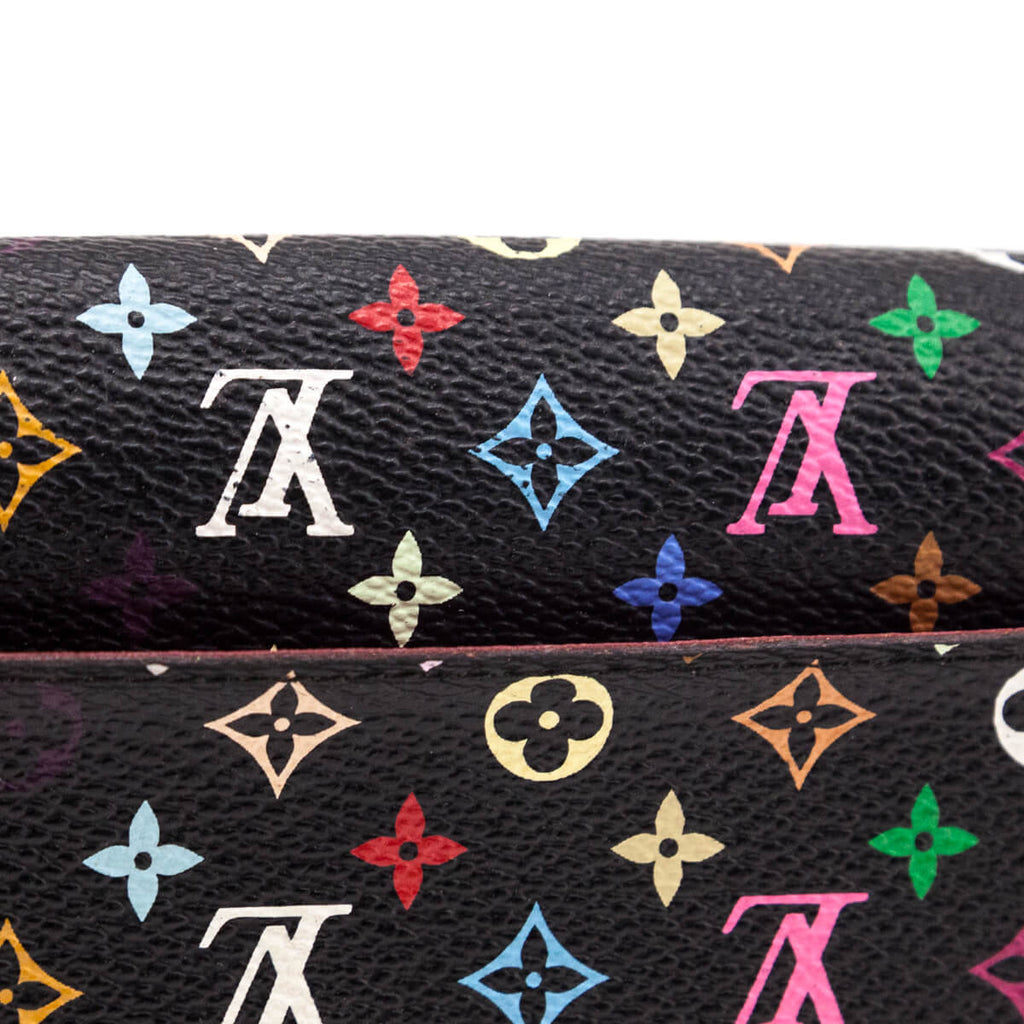 Louis Vuitton Black Monogram Multicolore Sarah Wallet NM