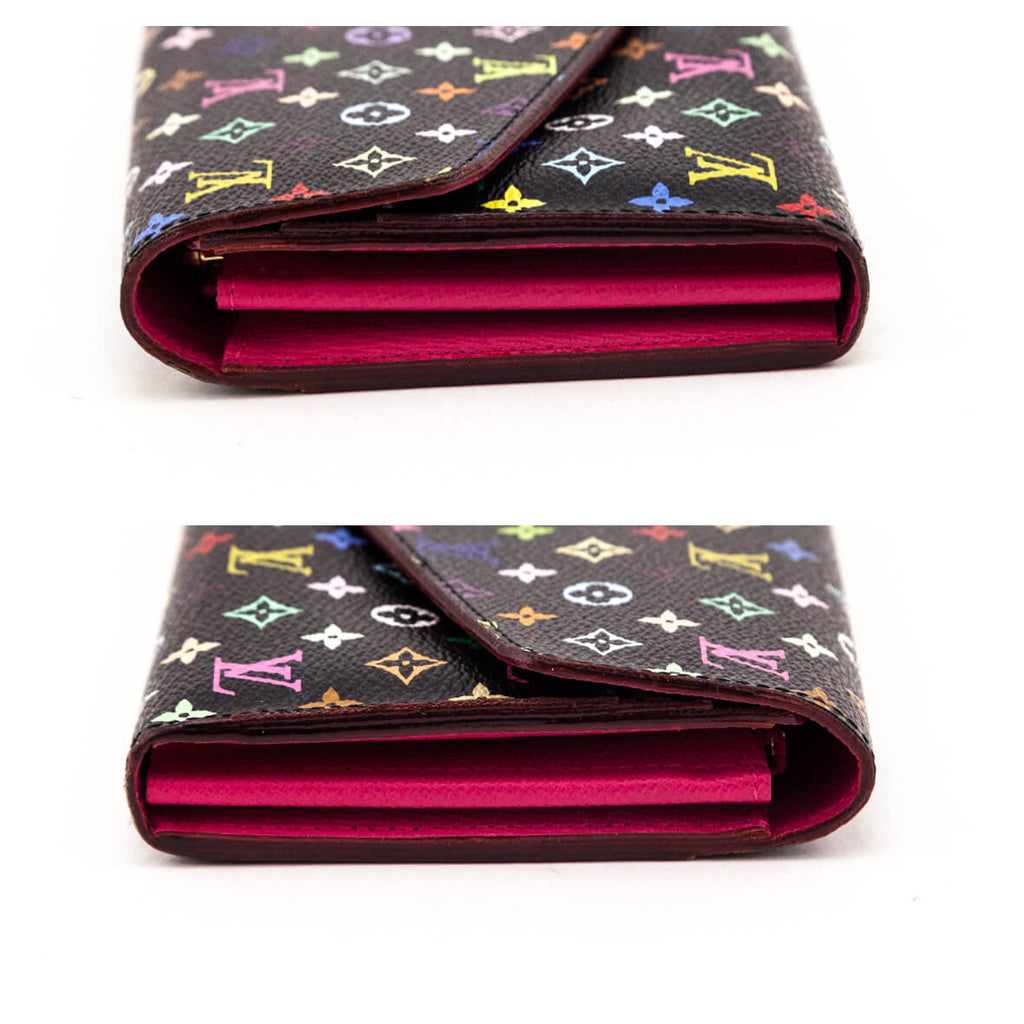 Louis Vuitton Black Monogram Multicolore Sarah Wallet NM