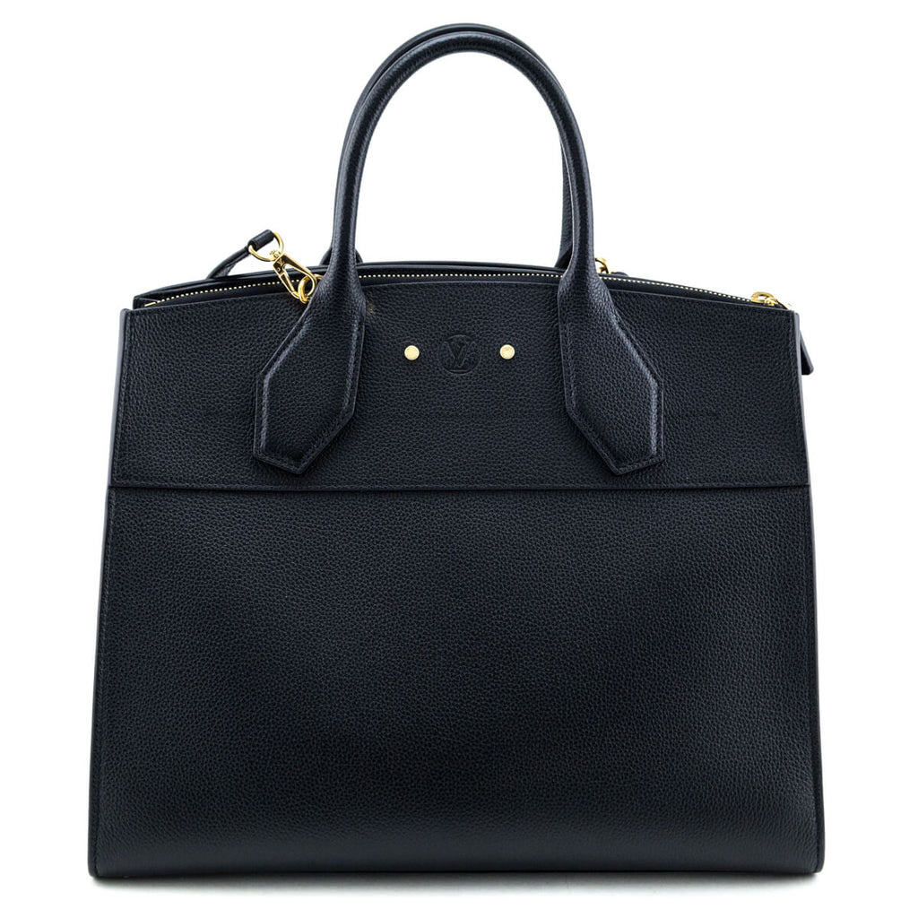 Louis Vuitton Black Taurillon City Steamer GM