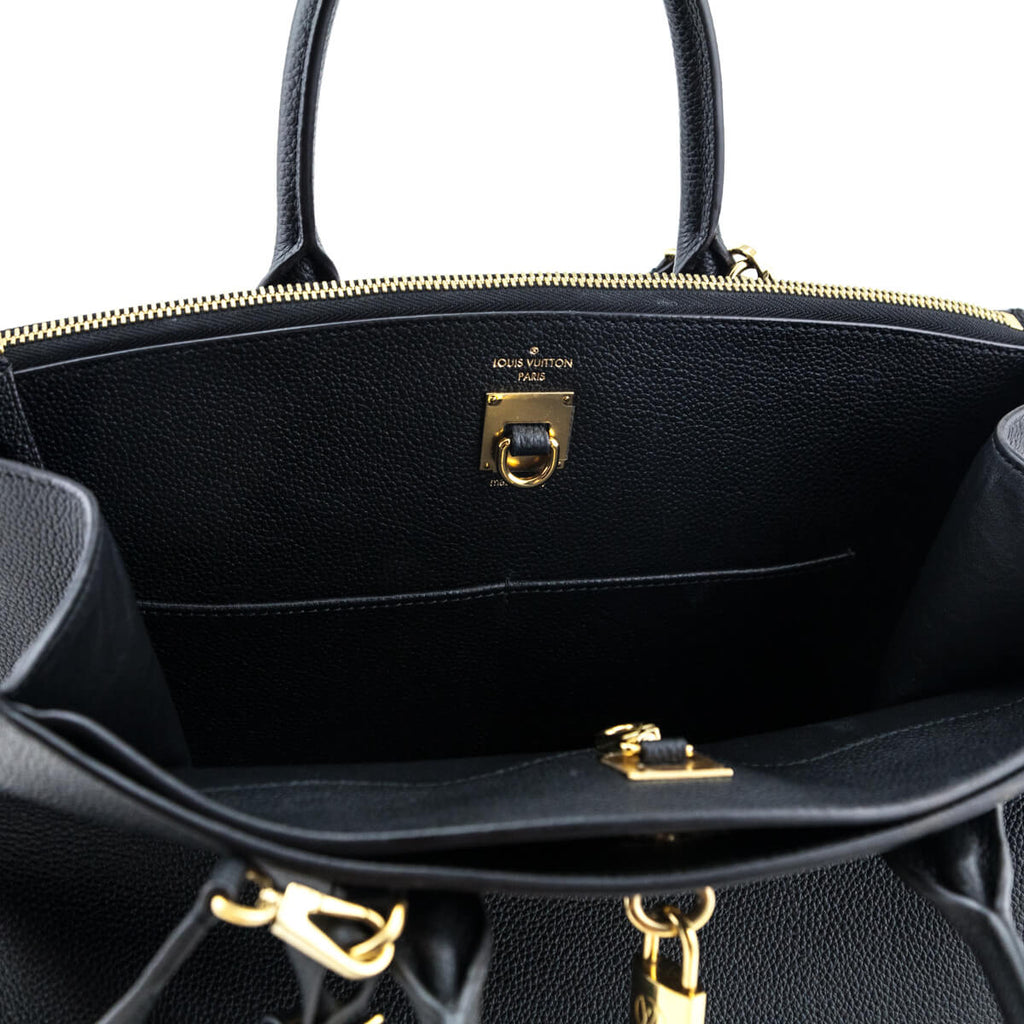 Louis Vuitton Black Taurillon City Steamer GM