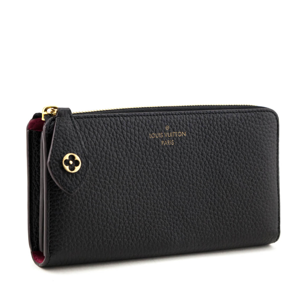 Louis Vuitton Black Taurillon Comete NM Wallet