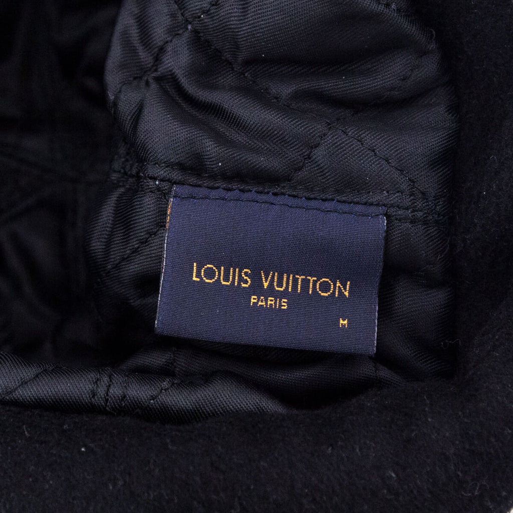 Louis Vuitton Black Wool Monogram Chapka Carry On Hat