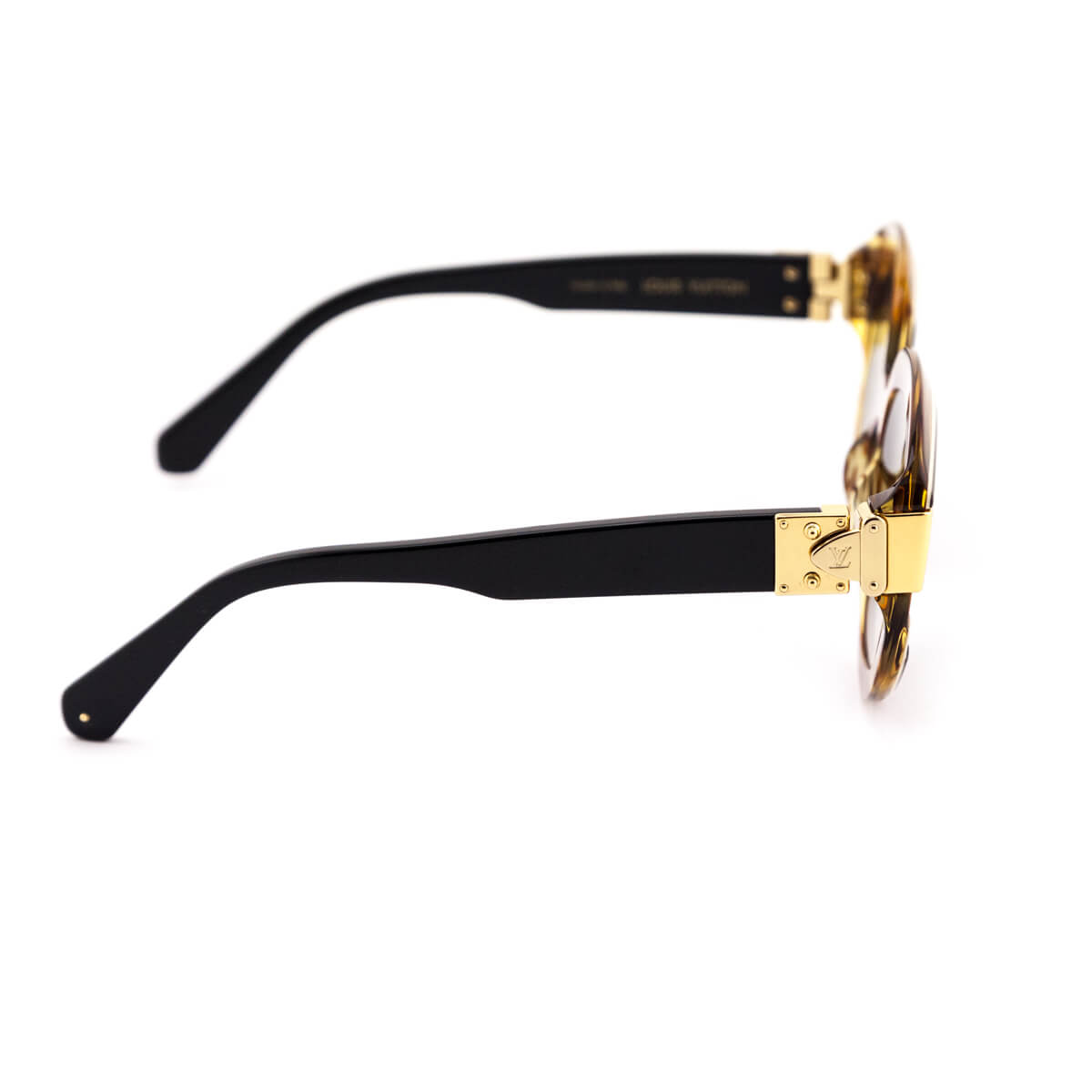 Louis Vuitton Black & Tortoise Charade Oversized Sunglasses