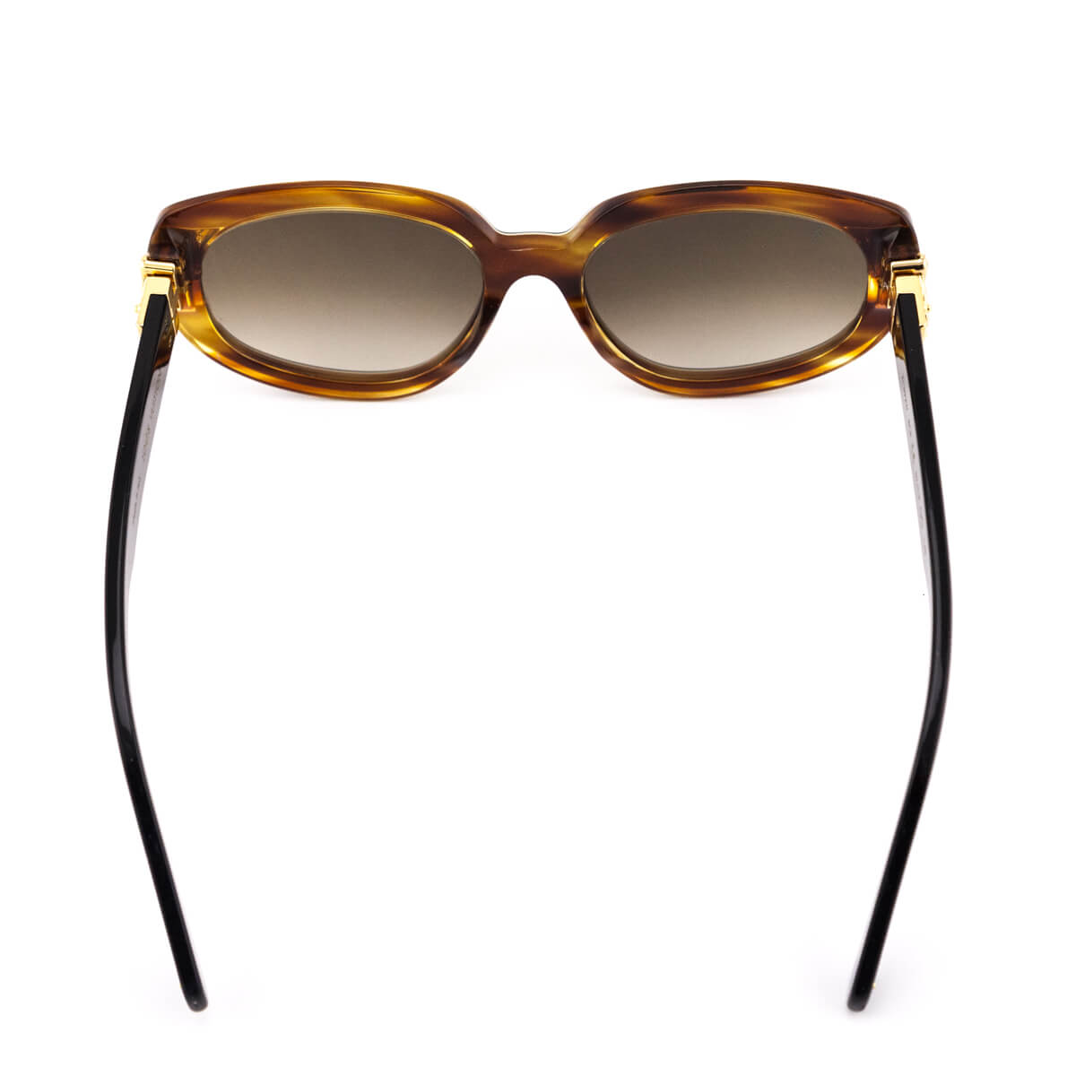 Louis Vuitton Black & Tortoise Charade Oversized Sunglasses