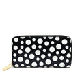 Louis Vuitton Black & White Vernis Kusama Infinity Dots Zippy Wallet