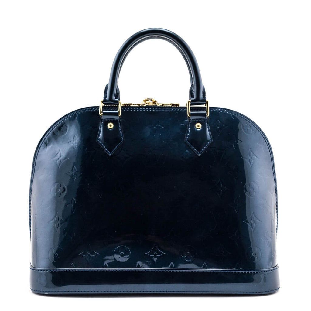 Louis Vuitton Bleu Nuit Monogram Vernis Alma PM