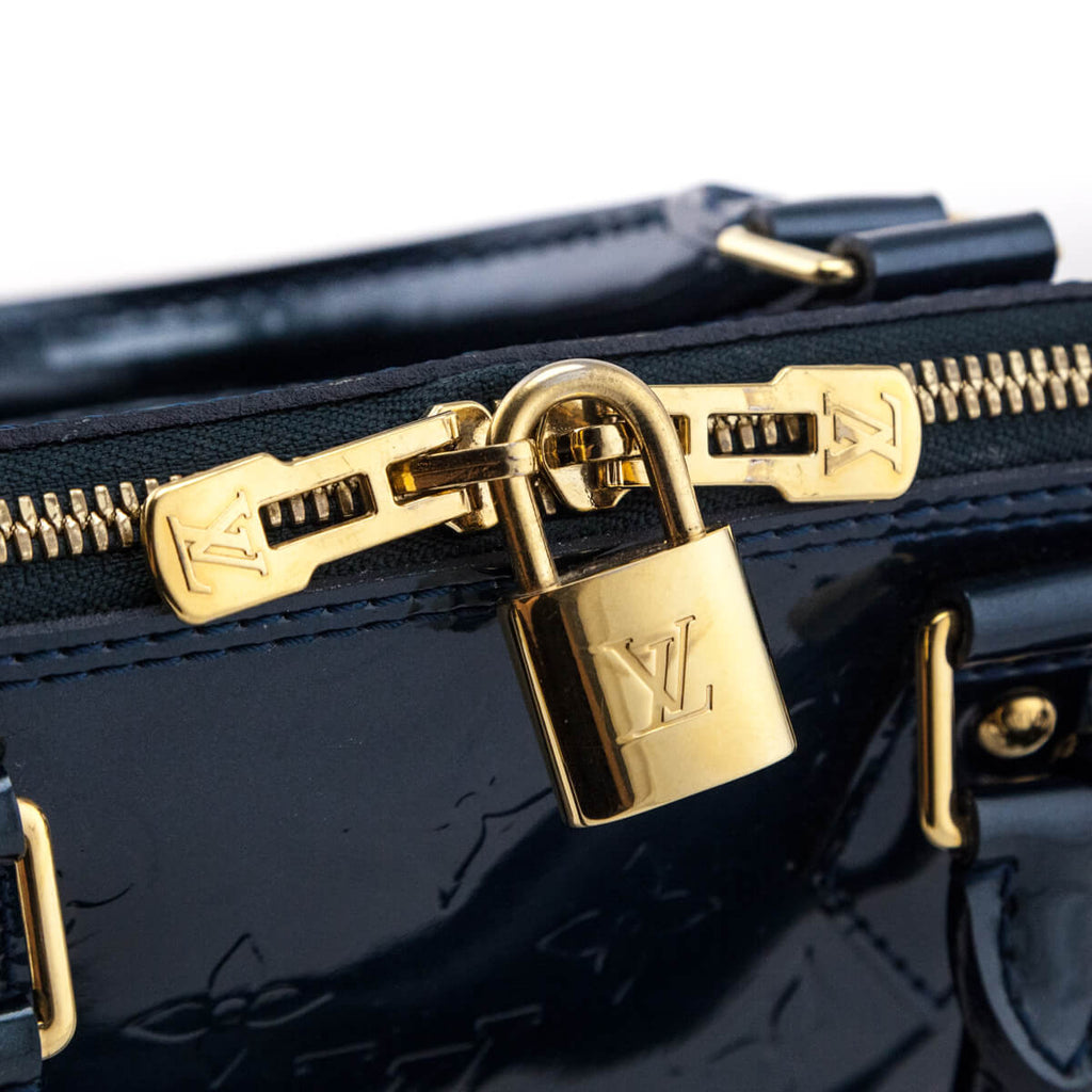 Louis Vuitton Bleu Nuit Monogram Vernis Alma PM