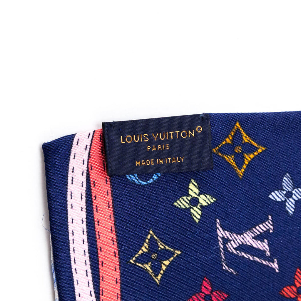 Louis Vuitton Blue & Multicolor Up & Away Bandeau