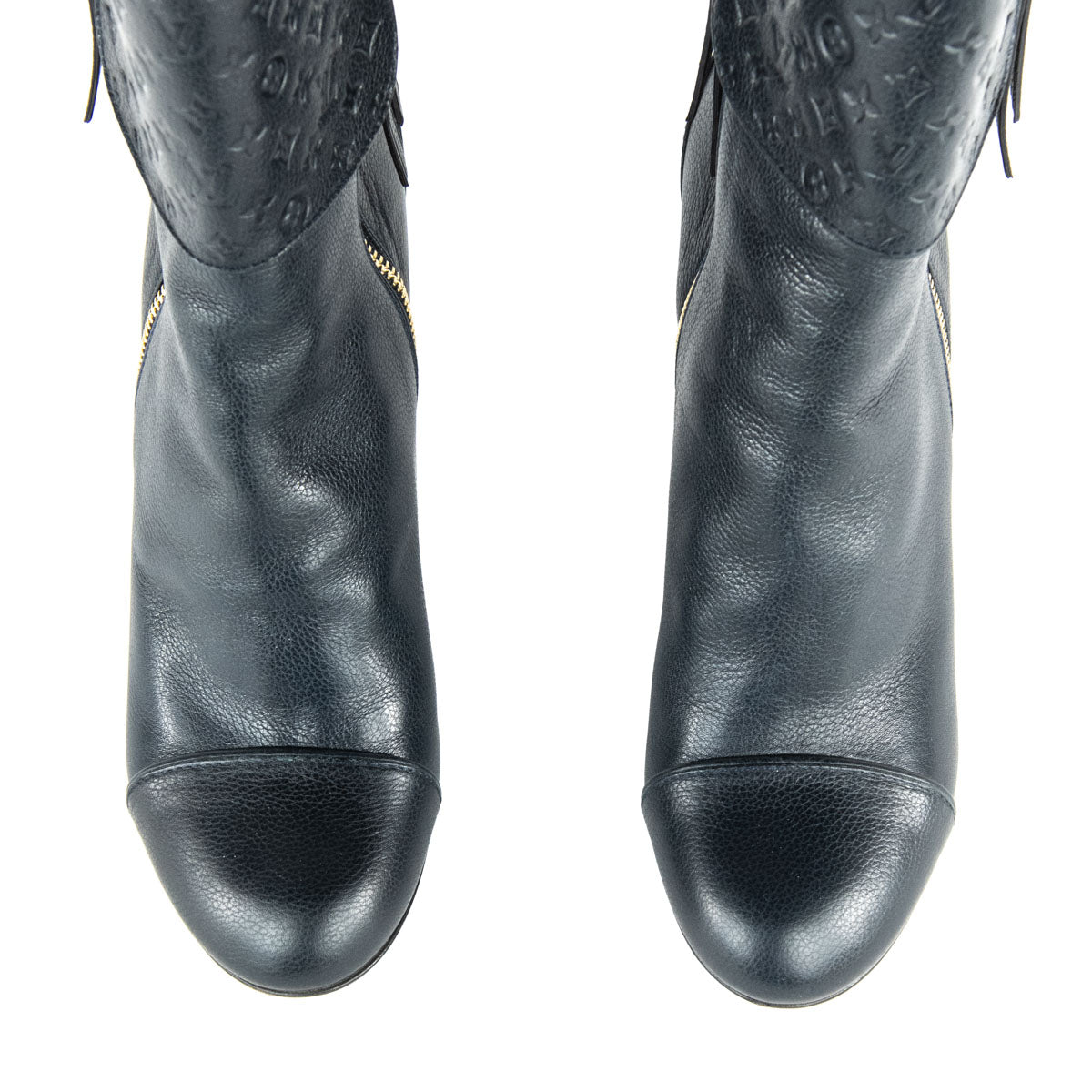 Louis Vuitton Blue Monogram Ankle Boots Size US 11 | EU 41