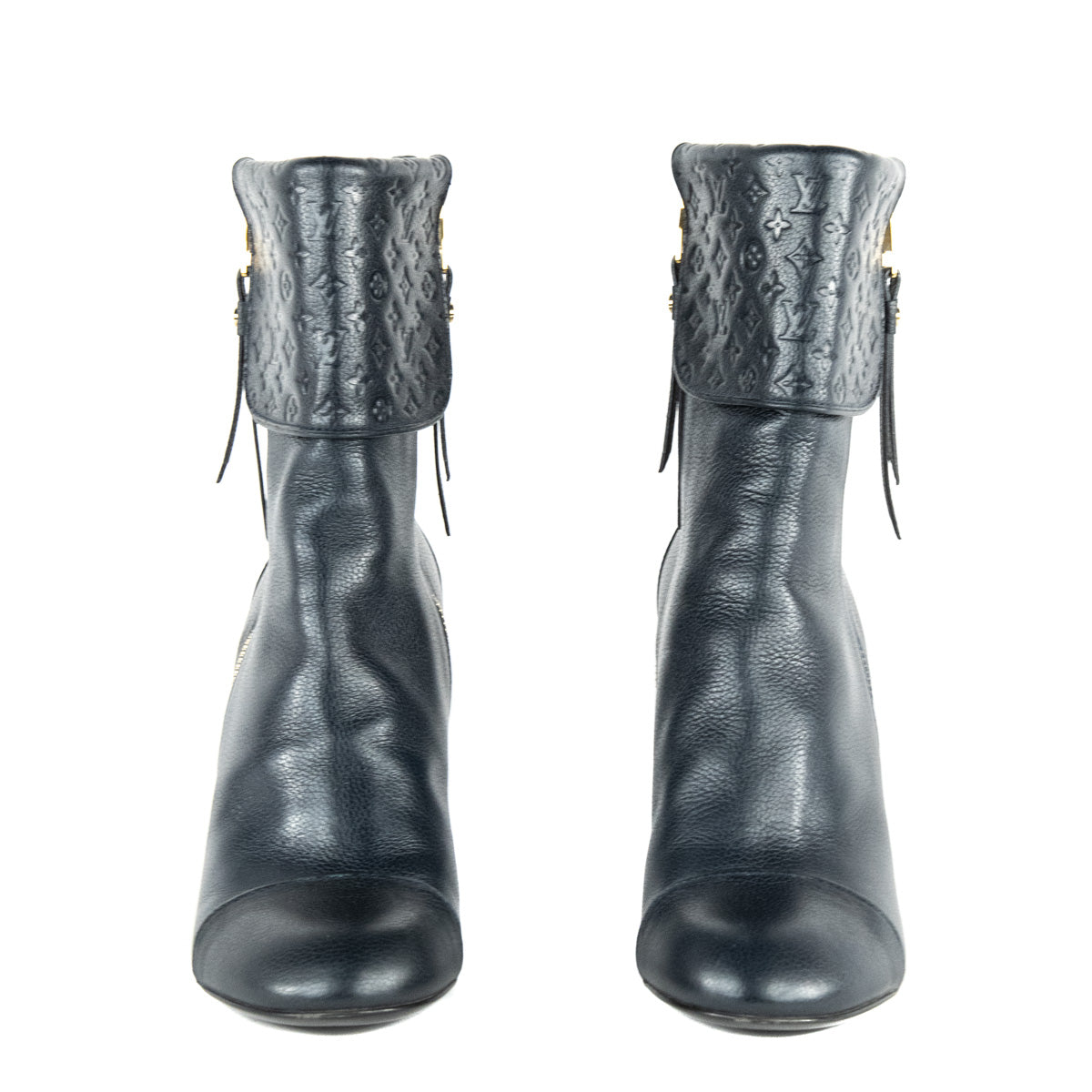 Louis Vuitton Blue Monogram Ankle Boots Size US 11 | EU 41