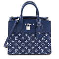 Louis Vuitton Blue Monogram Python City Steamer PM