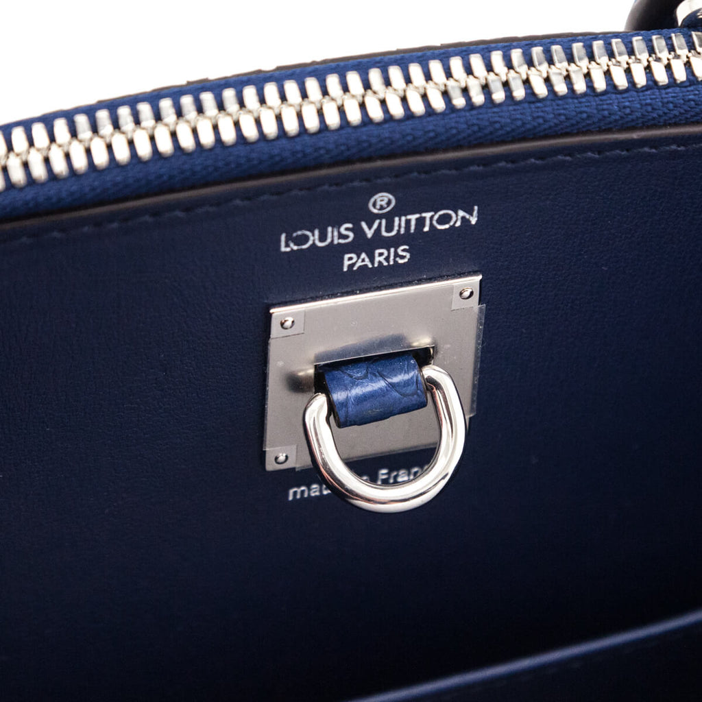 Louis Vuitton Blue Monogram Python City Steamer PM