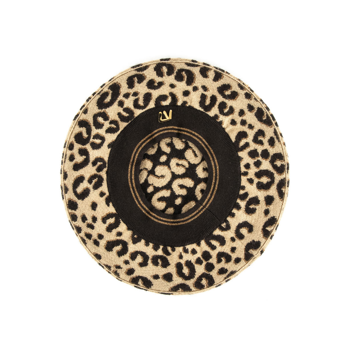 Louis Vuitton Brown Leopard Stephen Sprouse Cashmere Beret
