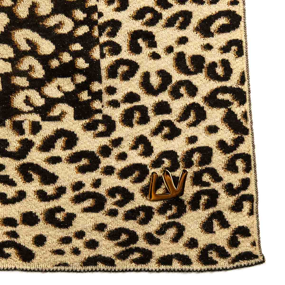 Louis Vuitton Brown Leopard Stephen Sprouse Cashmere Scarf