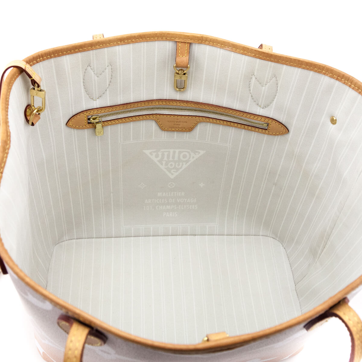 Louis Vuitton Brume Giant Monogram By The Pool Neverfull MM W/ Pouch
