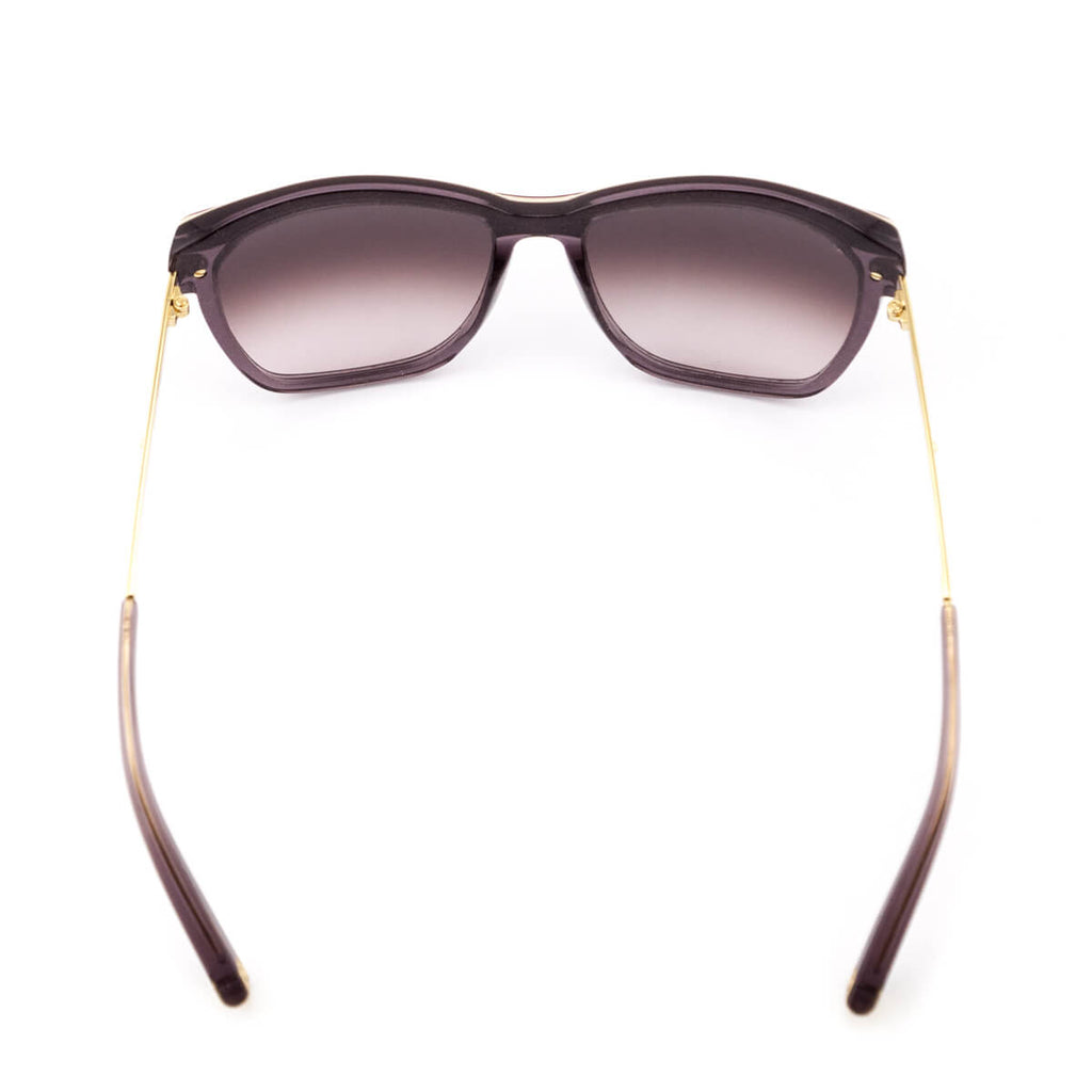 Louis Vuitton Burgundy Taupe Glitter Wayfarer Sunglasses